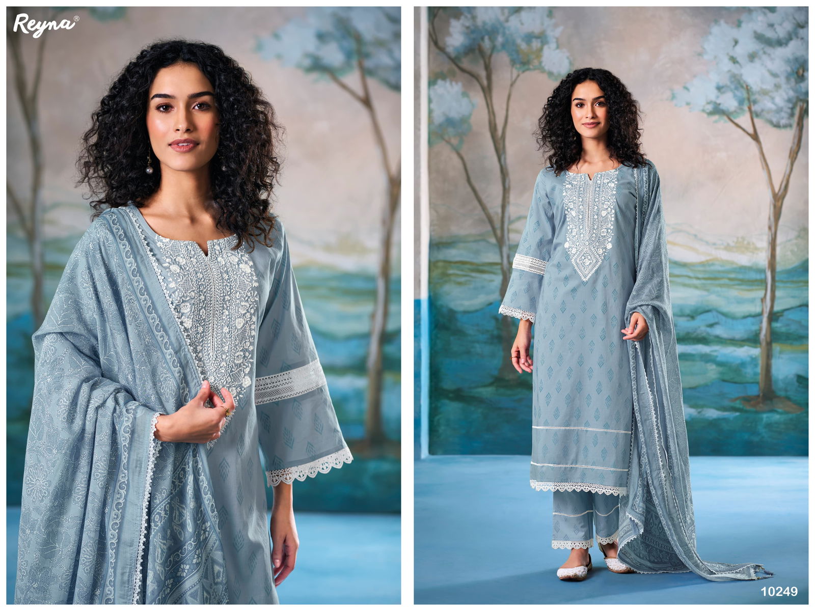 Rumi By Reyna Cotton Block Printed Dress Material Surat Wholesale Market